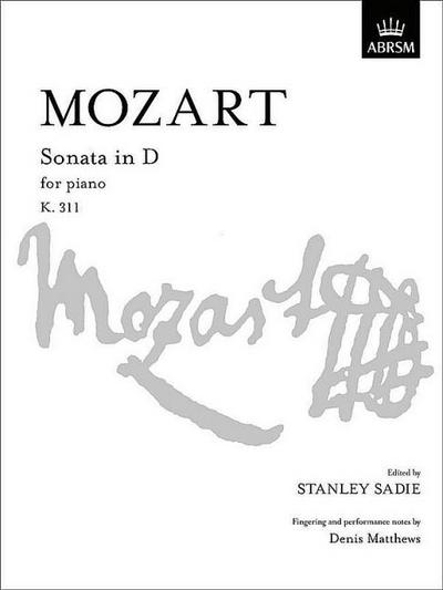 Sonata in D for Piano K.311 - Stanley Sadie