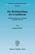 Die Richtigstellung des Grundbuchs