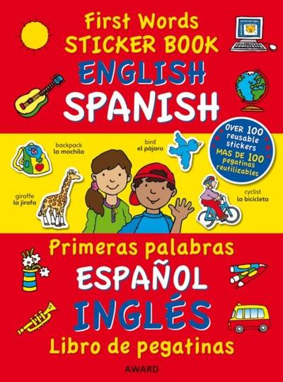 First Words Sticker Books: English/Spanish