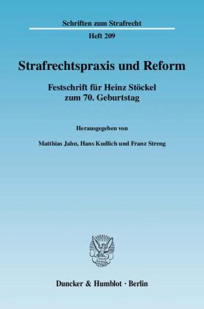 Strafrechtspraxis und Reform
