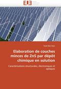Elaboration de couches minces de ZnS par depot chi
