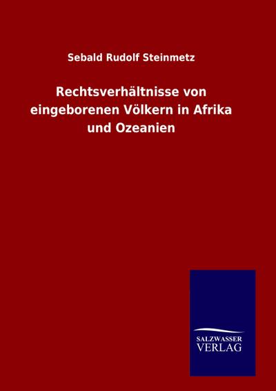 Rechtsverhältnisse von eingeborenen Völkern in Afrika und Ozeanien