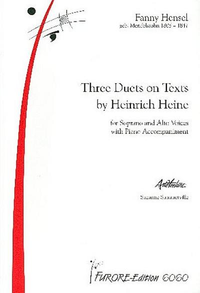 3 Duets on Texts by Heinrich Heinefor soprano and alto (mezzosoprano) and piano (dt)
