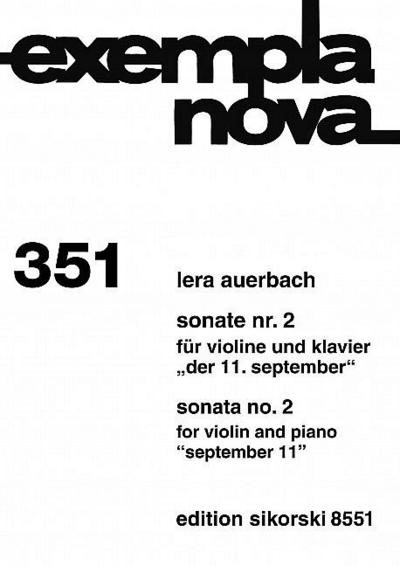 Sonate Nr.2für Violine und Klavier