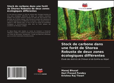 Stock de carbone dans une forêt de Shorea Robusta de deux zones écologiques différentes