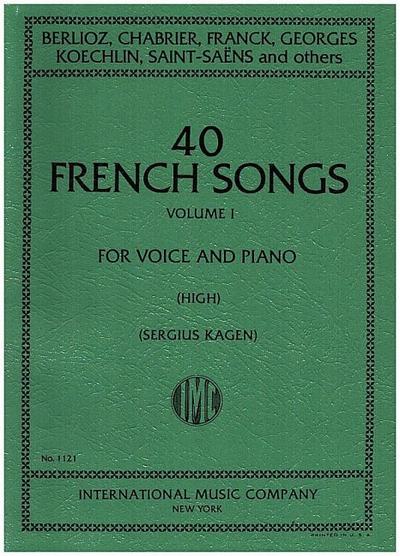 40 French Songs vol.1for high voice and piano  (fr)
