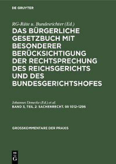 Sachenrecht. §§ 1012-1296