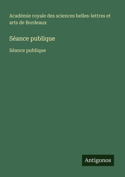 Séance publique