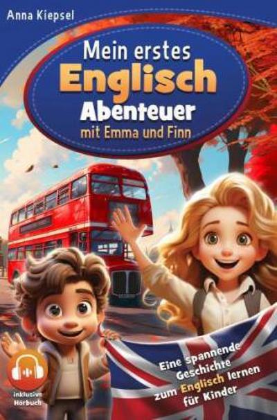 Mein erstes Englisch-Abenteuer mit Emma und Finn: Eine spannende Geschichte zum Englisch lernen für Kinder inkl. Hörbuch