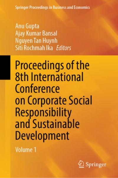 Proceedings of the 8th International Conference on Corporate Social Responsibility and Sustainable Development