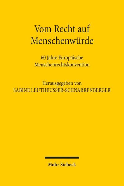 Vom Recht auf Menschenwürde