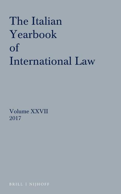Italian Yearbook of International Law 27 (2017)