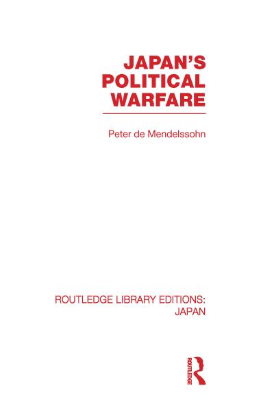 Japan’s Political Warfare