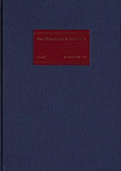 Der Platonismus in der Antike Der Platonismus im 2. und 3. Jahrhundert nach Christus
