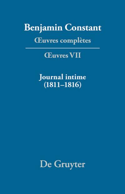 Journal intime (1811-1816). Carnet. Livres de dépenses