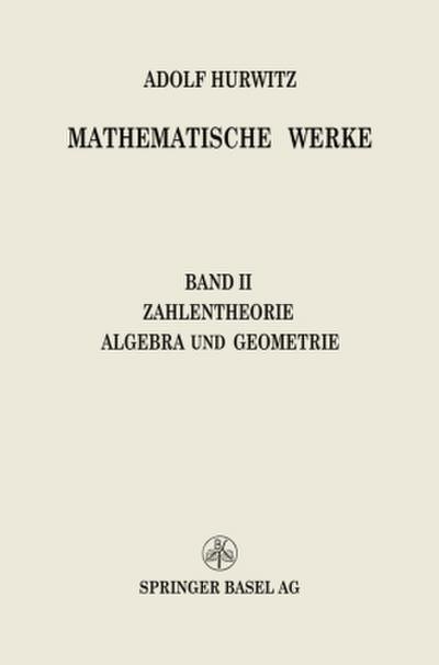 Mathematische Werke