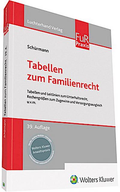 Tabellen zum Familienrecht