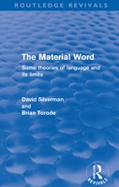 Material Word (Routledge Revivals)