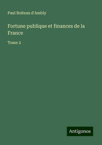 Fortune publique et finances de la France