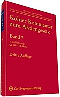 Kölner Kommentar zum Aktiengesetz Bd. 7 Teil 1