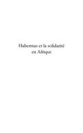 Habermas et la solidarite en Afrique
