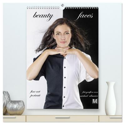 beauty faces - fotografien von michael allmaier (hochwertiger Premium Wandkalender 2026 DIN A2 hoch), Kunstdruck in Hochglanz
