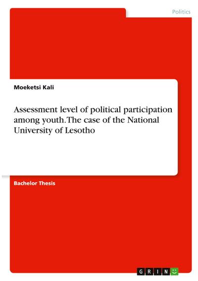 Assessment level of political participation among youth. The case of the National University of Lesotho