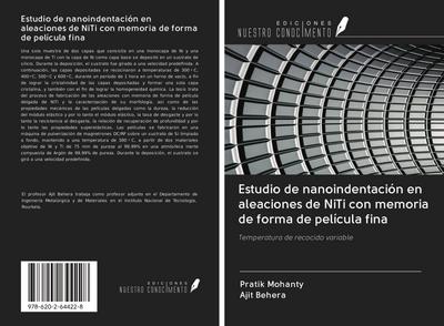 Estudio de nanoindentación en aleaciones de NiTi con memoria de forma de película fina