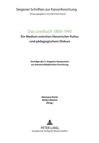 Das Lesebuch 1800-1945
