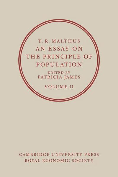 T. R. Malthus, an Essay on the Principle of Population