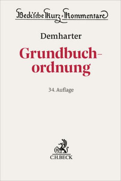 Grundbuchordnung. GBO