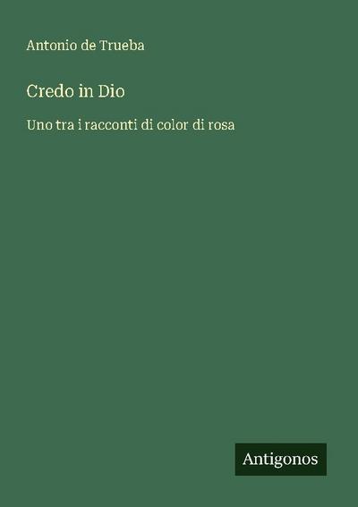 Credo in Dio