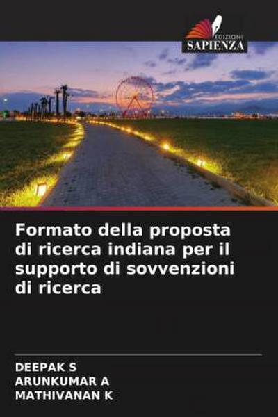 Formato della proposta di ricerca indiana per il supporto di sovvenzioni di ricerca
