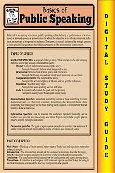 Public Speaking (Blokehead Easy Study Guide)