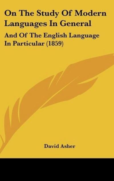 On The Study Of Modern Languages In General