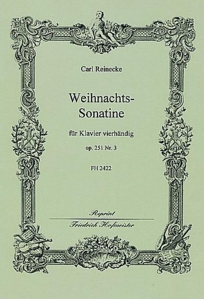 Weihnachts-Sonatine op.251,3für Klavier zu 4 Händen