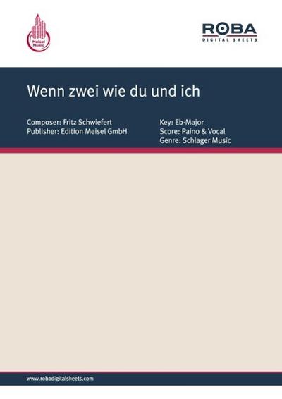 Wenn zwei wie du und ich