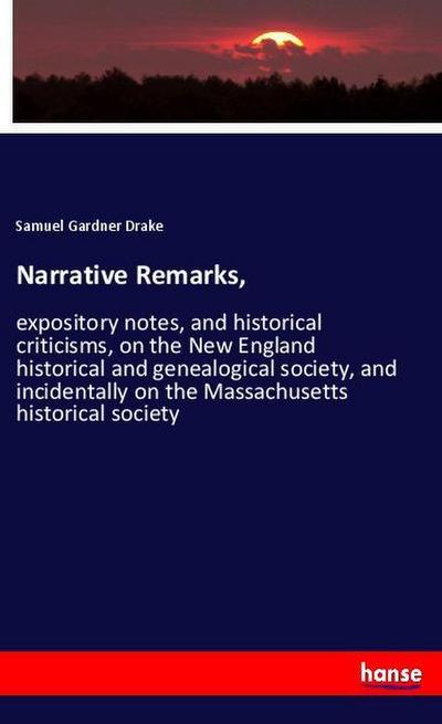 Narrative Remarks