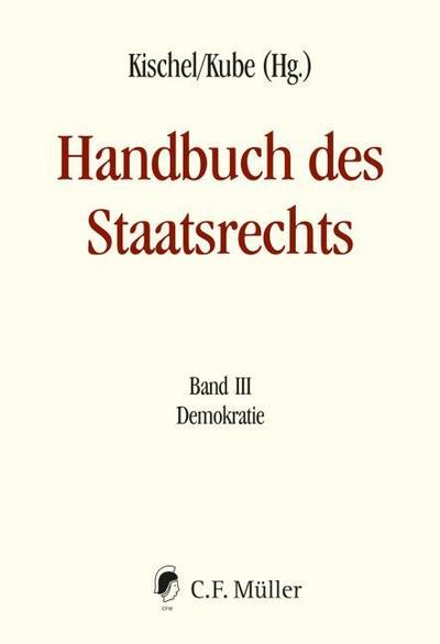 Handbuch des Staatsrechts III