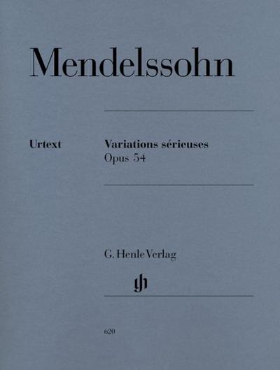 Mendelssohn Bartholdy, Felix - Variations sérieuses op. 54