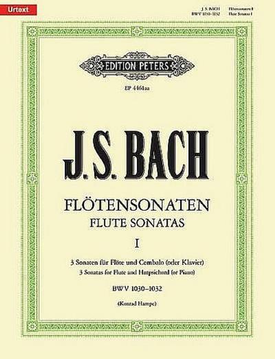 Sonaten für Flöte und Cembalo (Klavier) BWV 1030 - 1032 / URTEXT: Flötensonaten - Band 1 (Edition Peters, 1, Band 1)