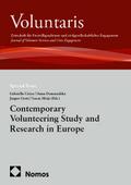 Contemporary Volunteering Study and Research in Eu