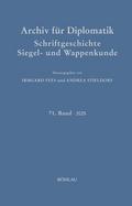 Archiv für Diplomatik, Schriftgeschichte, Siegel- 