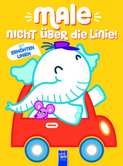 Male nicht über die Linie - Gelb