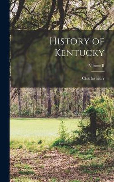 History of Kentucky; Volume II
