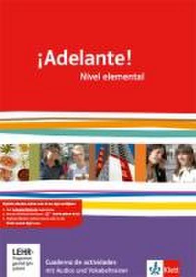 ¡Adelante!.Cuaderno de actividades mit Audios und Vokabeltrainer 1. Lernjahr