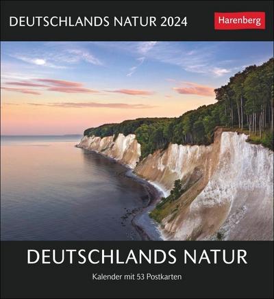 Deutschlands Natur Postkartenkalender 2024. Die schönsten Landschaften in einem Tischkalender: Postkarten zum Sammeln und Verschicken. Jede Woche die Schönheit Deutschlands!