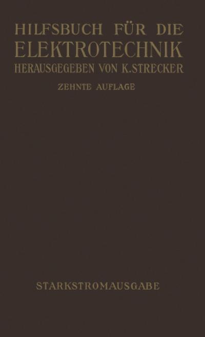 Hilfsbuch für die Elektrotechnik