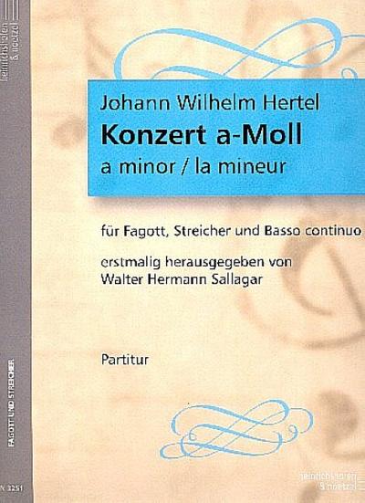 Konzert a-Mollfür Fagott, Streicher und Bc