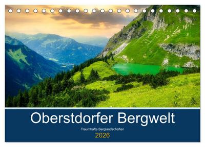 Oberstdorfer Bergwelt (Tischkalender 2026 DIN A5 quer), CALVENDO Monatskalender